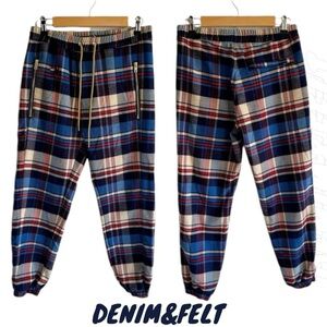 AVIATOR NATION MEN'S PLAID LODGE PANT - PATRIOT PLAID | Limited Edition|NEW/NWT!